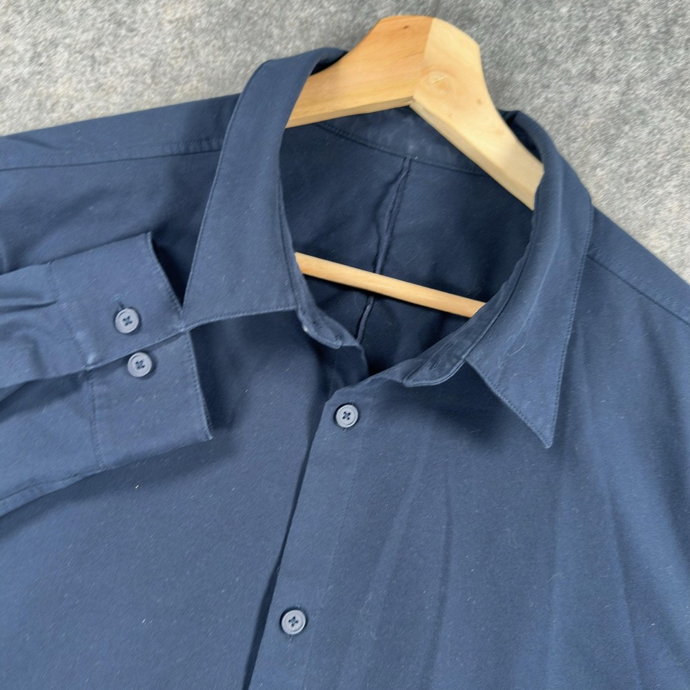 Lululemon Shirt Mens XL Blue Performance Long Sleeve Button Up Casual Tech